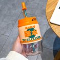 thumbnail image 1 of Vaso literario de estilo de Hong Kong, vaso de paja de agua potable para niña de alto valor, lengua de marea nacional, resistente a caídas y aislamiento térmico, vaso de agua antiescaldado XianweiShao 9024735110606, 1 of 1