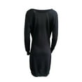 thumbnail image 2 of SEVENTY Women's Cowl Neck Long Sleeve Dress IT 40 Black, 2 of 2