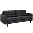 thumbnail image 3 of Modern Contemporary Living Room Sofa and Armchair Set of Two Black, 3 of 6