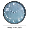 thumbnail image 3 of Large Outdoor Indoor Clock Waterproof,18 Inch Waterproof Oversized Wall Clocks,Silent Movement Battery Operated for Garden Patio, 3 of 7