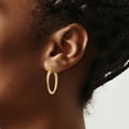 thumbnail image 3 of Primal Gold 14 Karat Tri-color Hoop Earrings, 3 of 4
