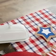 thumbnail image 3 of Contemporary Home Living Tartan Plaid Cotton Table Runner - 72" - White and Red, 3 of 8