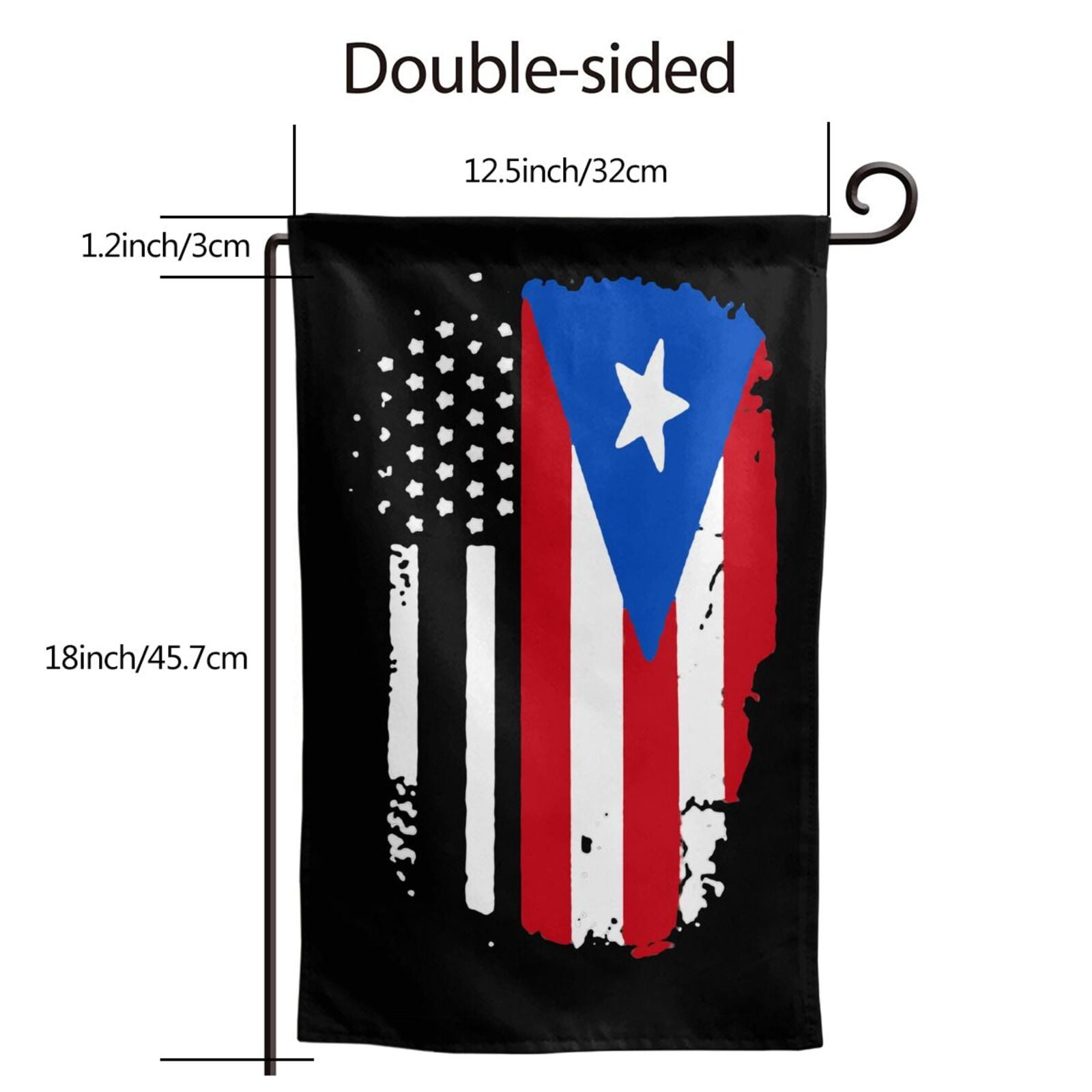 Puerto Rico Flaggen Türabdeckung – 180x89 Cm, Mit Frosch-Design – Für Haustür, Veranda, Outdoor-Dekoration