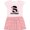 Pink With Stripes, variant on Inktastic 3rd Birthday 3 Year Old Girl Unicorn Gift Toddler Girl Dress