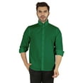 thumbnail image 1 of Bestman Formal Front Button Placket Solid Shirts For Mens Long Sleeve Regular Fit Shirt, 1 of 7