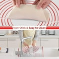 thumbnail image 4 of RUseeN Silicone Pastry Mat, Non Slip Baking Mats Silicone for Rolling Out Dough, Fondant Cooking Kneading Dough Mat Silicone Baking Mat(24" x 32",Red), 4 of 8
