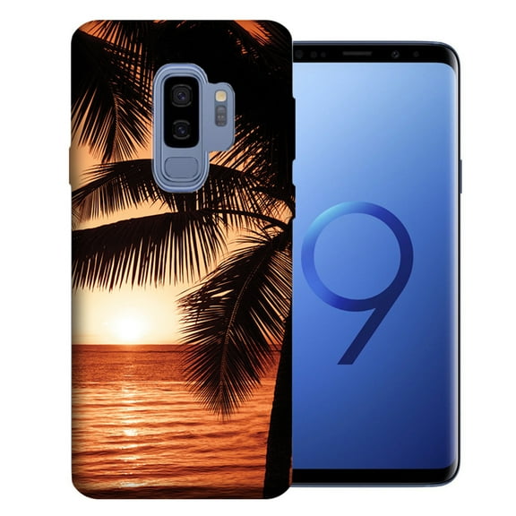 MUNDAZE For Samsung Galaxy S9 Plus Paradise Sunset Design TPU Gel Phone Case Cover