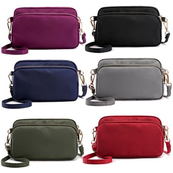 Zhaomeidaxi Cell Phone Purse Handbag Nylon Crossbody Shoulder Bags Phone Pouch Case Wrist Bag