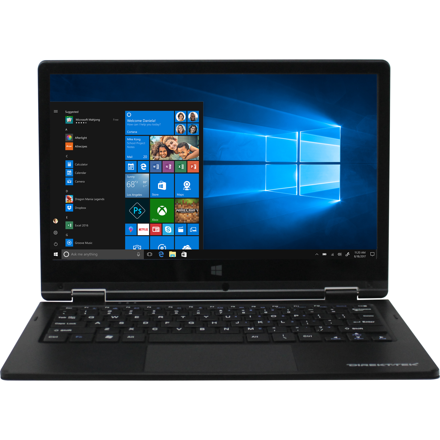 DirektTek 11.6" Convertible Touchscreen Laptop, Windows 10 Home