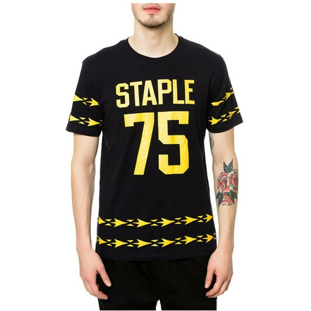 Staple T-Shirt Graphique The Rush pour Hommes, Bleu, Grand