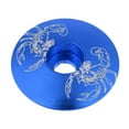 thumbnail image 2 of 2x Aleación De Aluminio Para Bicicleta, Vástago Sin Rosca, Tapa Superior Para Auriculares, Cubierta Blue Scorpion Sunnimix Tapa superior para auriculares de bicicleta, 2 of 8