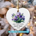 thumbnail image 2 of Personalized Iris Flower Ceramic Xmas Ornament, Iris Flower Christmas Ornament Gifts for Women Besties Friends Mommy, Custom Name Iris Lover Ceramic Ornament Xmas, Iris Flower Christmas Tree Ornament, 2 of 6