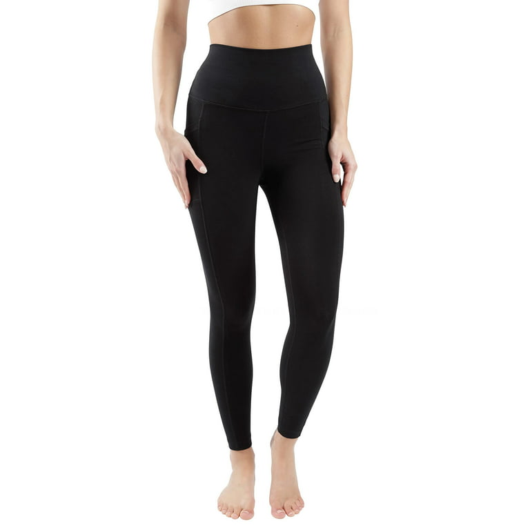NELEUS Womens High Rise Yoga Leggings Seamless Ankle Workout Compression  Pants,Black,US Size S 