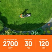 Litheli Cordless Brushless Self-Propelled Lawn Mower , 40V 18 Electric Lawn Mower, with 2*4.0Ah Battery