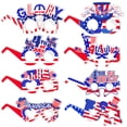 thumbnail image 2 of Independence Day USA Themed Party Paper Glasses Decorations Funny Eyewear Props Patriotic Star Stripe Costume Accessories Holiday Celebration Photo Booth Party Supplies Decor Event Decor, 2 of 6