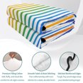 thumbnail image 4 of Quilts Queen Size, Thin Rainbow Striped Soft Comforter Bedding Set for Bed, Farmhouse Modern Stripes Lightweight Quilted Bedspread with Pillow Cover(2 Pieces) for All Season, 90x96 Inch, 4 of 9