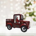 thumbnail image 3 of Adorno de tractor de Papá Noel con camión para árbol de Navidad para decoración navideña rojo, 3 of 7