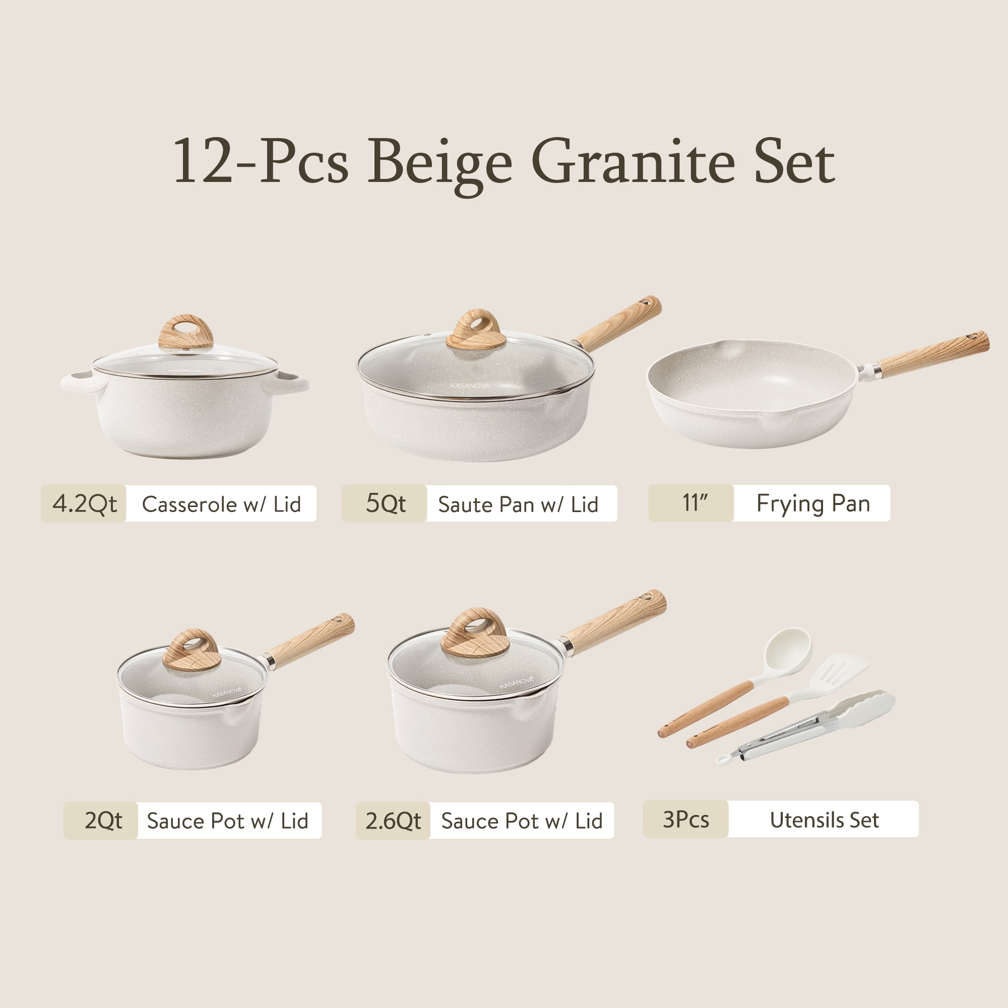 Beige Cookware Sets - Bed Bath & Beyond