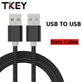 thumbnail image 2 of USB to USB Extension Cable Type A USB Extender for Radiator Hard Disk Webcom Camera USB Cable Extens Weave Cable Car USB A Cord Gold 0.25m, 2 of 6