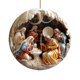 thumbnail image 5 of TQEHS Colgante plano de acrílico con diseño de árbol de Navidad pintado en 2D M2, 5 of 6