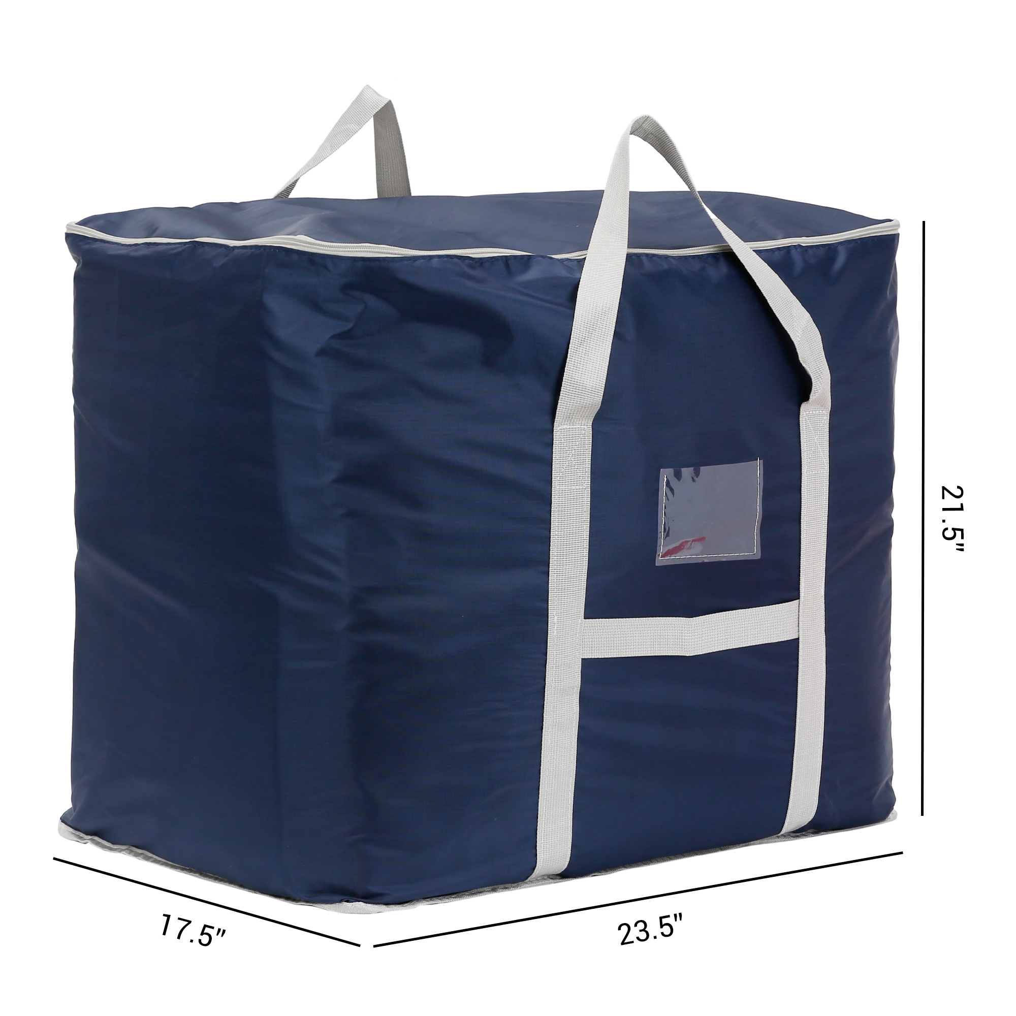 Unique Bargains 1 Pack Clothes Storage Bags Moving Bags Blue 67*24*22in