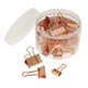thumbnail image 1 of Paquete de 42 Clips de metal para carpetas Abrazaderas de papel Surtido Resistente Reutilizable Conveniente , oro and rosa, 19-32mm Yotijar Grapas de acero clips de la carpeta, 1 of 9