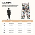 thumbnail image 4 of Lsque Colorful Flying Butterflies Print Women's Pajama Pants, Lounge Pant - Comfortable Home Wear,Elastic Waistband, Stylish Design-X-Large, 4 of 9