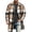 Q84 Light Blue, variant on Mens Plaid Long Coat Button Front Oversized Shirt Jacket with Spread Collar and Long Sleeves Casual Checkered Shacket Outerwear for Fall Winter Daily Navy,S