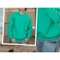 thumbnail image 3 of Just Blanks Heavyweight 50/50 Cotton-Poly T-Shirt for Durability & Custom Printing, Neon Green, 3XL, 3 of 6