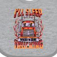 thumbnail image 4 of Inktastic Truck Driver Funny Big Rig Truck Driving Boys or Girls Baby Bib, 4 of 4