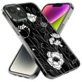 thumbnail image 2 of MUNDAZE Apple iPhone 14 Pro Line Drawing Art White Floral Flowers Shockproof Clear Hybrid Protective Phone Case Cover, 2 of 5