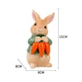 thumbnail image 2 of Lunxisen 4 Pcs Easter Bunny Ornament Holiday Statue Decor For Garden Patio Spring Home, 2 of 8
