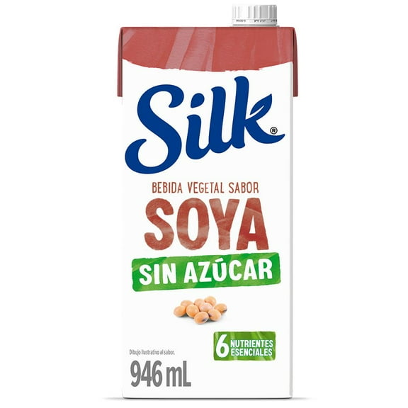 Bebida vegetal Silk sabor soya sin azúcar 946 ml