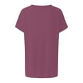 thumbnail image 4 of Mittory Womens Tops V-Neck Drop Shoulder Casual Summer T-Shirt Trendy Tshirt with Pocket, 4 of 5