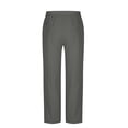 thumbnail image 7 of Cotton Linen Pants for Mens Straight Leg Elastic Waist Lightweight Trousers Beach Relaxed Loungewear with Pockets, 7 of 7