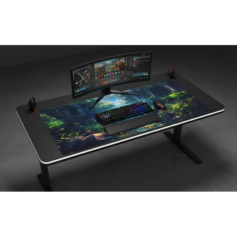 Heluo.Zu XXL Large Gaming Mouse Pad 35.4x15.7 inch,Ergonomic
