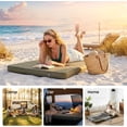 thumbnail image 6 of 4" Thick Self Inflating Sleeping Pad, Memory Foam Camping Mattress Pad with Electric Pump, 9.5 R-Value Insulated Sleeping Mat，4-Season Camping Pad for Travel, Car, Tent,Cot, Green, 6 of 9