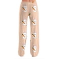 thumbnail image 4 of Easter Pajamas Pants Men Drawstring Stretch Waist Trendy Pjs Funny Easter Egg Print Baggy Wide Leg Pants (Pink,L), 4 of 7