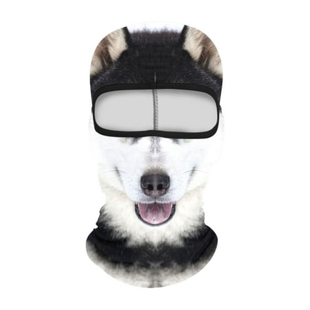 DGTVVR Balaclava Mask 3D Print Full Face Mask Cooling Neck Gaiter Sun Protection Face Cover Mask Windproof Ski Mask Gray C