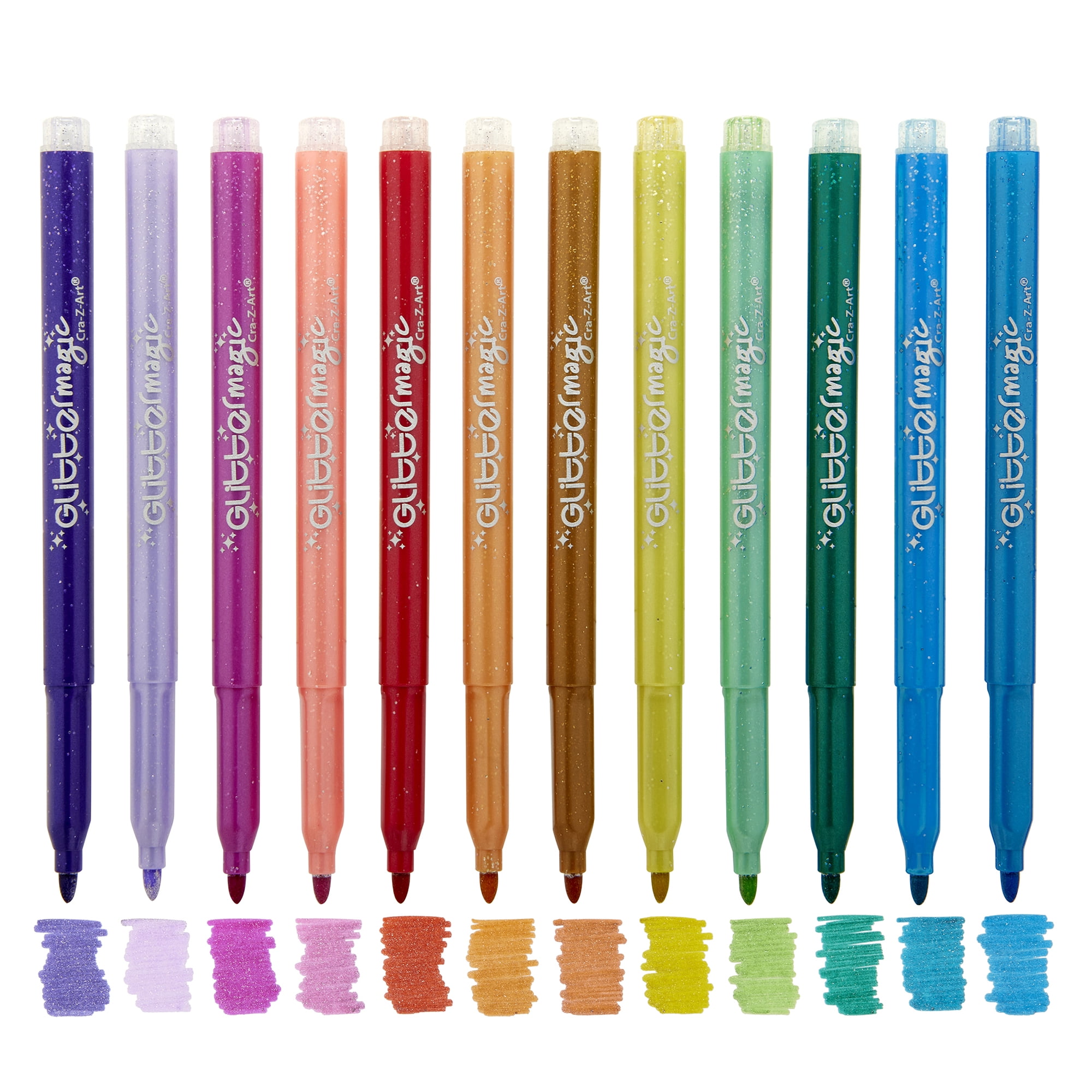 Cra-Z-Art 12ct Glitter Magic Liquid Markers