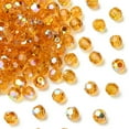 thumbnail image 2 of 4mm Hole: 1mm Crystal Beads Czech Crystal 451 19 602 Round 10070 200 Topaz AB, 2 of 4