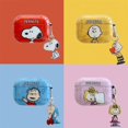 thumbnail image 5 of Bonita funda para auriculares con dibujos animados de Snoopy, Charlie Brown y Lucy para AirPods 1, 2, 3 Pro 2021, funda protectora IMD para auriculares inalámbricos Bluetooth, 5 of 5