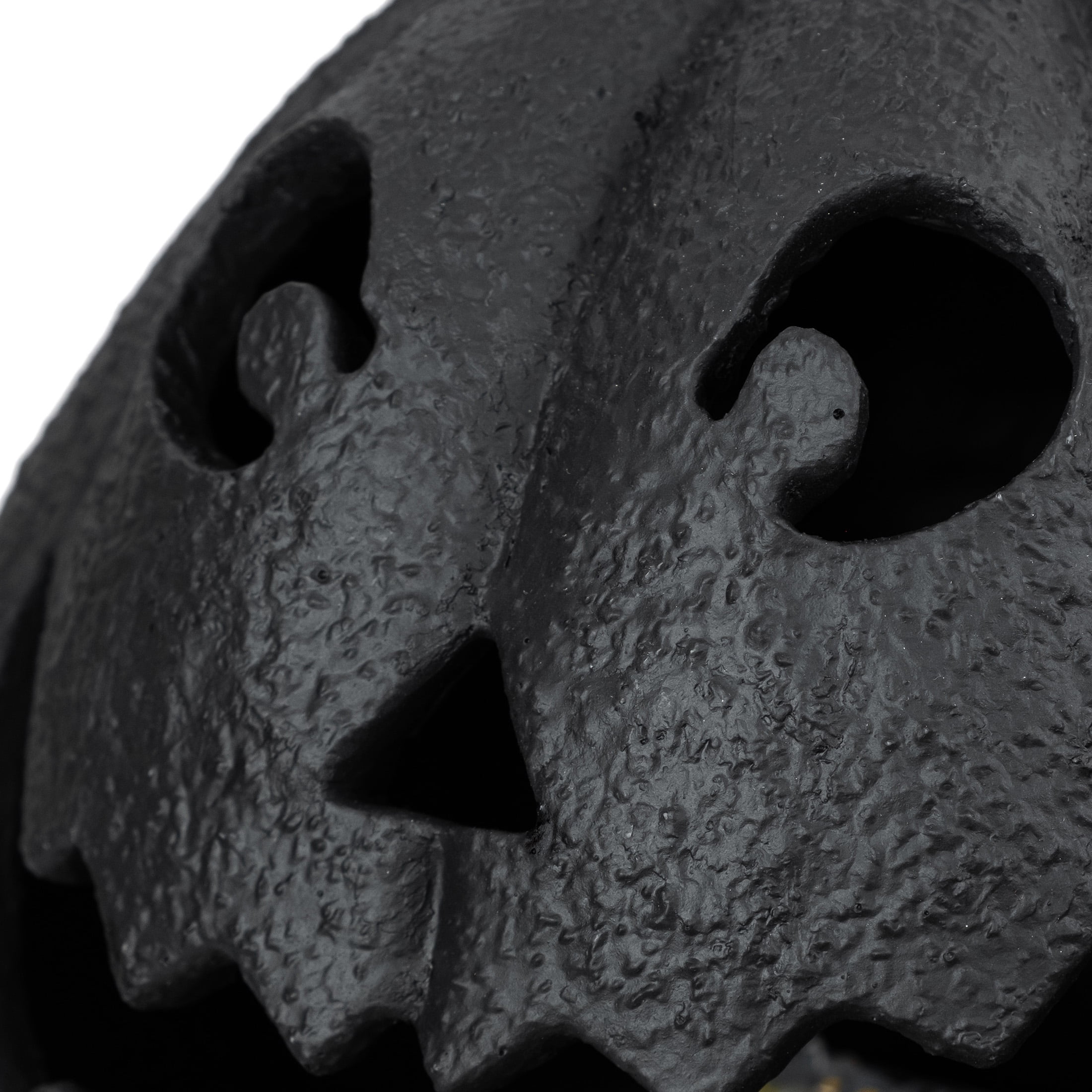 My Texas House Halloween Jack-o'-Lantern Tabletop Decoration, Black, 9"