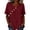 04# Red, variant on Women Linen Tops Cotton Loose Fit V-Neck Blouse Summer Casual Tie-Front Top Flowy Beach Vacation Tunic Shirt S-2XL