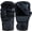 Black, variant on Right Punch Hybrid MMA Grappling Gloves – Maya Hide Leather Open Palm Sparring Gloves for Men and Women