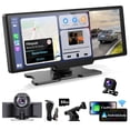 thumbnail image 1 of Pantalla portátil inalámbrica Carplay de 10.26 pulgadas con cámara de salpicadero 4K, 1 of 7