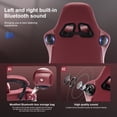 thumbnail image 5 of Gtplayer Pro Gaming Chair with Footrest, Dual Bluetooth 5.1 Speakers PVC Leather Recliner, Winered, 5 of 8