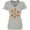 AC-Heather Grey, variant on Inktastic Namaste Rex Yoga Master Women's V-Neck T-Shirt