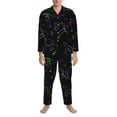 thumbnail image 4 of Kll Dinosaur Sleepwear Mens Flannel Pajamas,Long Cotton Pj Set, 4 of 9