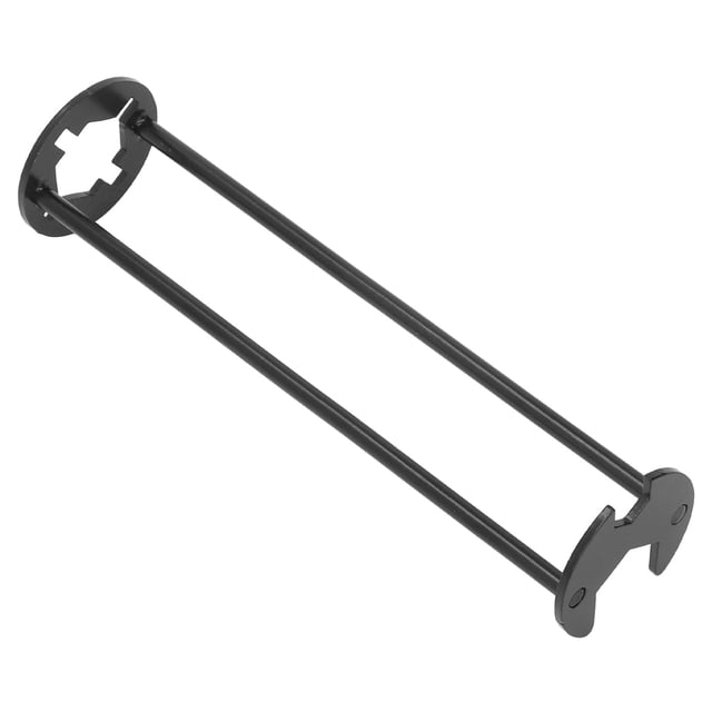 Llave de fregadero multifuncional negra de acero al carbono, llave de manguera de grifo robusta para baño, hogar, tamaño pequeño